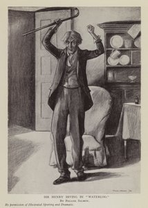 English actor Henry Irving in Arthur Conan Doyle