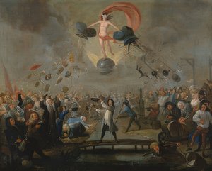 Allegory of Fate. Around 1730 by Balthasar Nebot