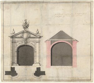 Design for a City Gate in Trier by Balthasar Neumann