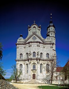 View of the facade of the monastery by architect Johann Balthasar Neumann by Balthasar Neumann