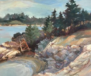 Maine Bluffs, c.1980-95 by Barbara Cleary