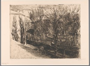 View from My Studio (Panorama) by Barbara Elisabeth van Houten (signed by artist)
