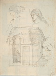 Unidentified Architectural Sketch by Barbara Leigh Smith Bodichon