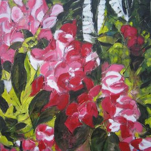 Abstract Floral Garden by Barbara Piatti