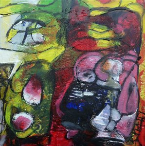 Vibrant Abstract Faces by Barbara Piatti