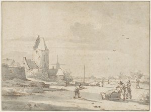 Winter Landscape by Barend Cornelis Koekkoek (attributed to)