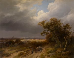 Landscape near Cleves by Barend Cornelis Koekkoek