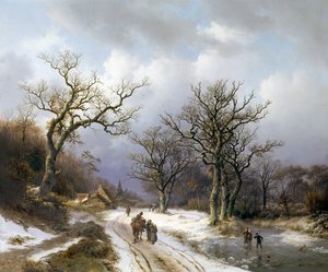 Winter Landscape by Barend Cornelis Koekkoek