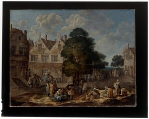 A Pair of Village Scenes
