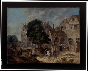 A Pair of Village Scenes