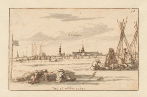 Encampment of the Army of William III near Sint-Truiden, Limburg by Barend Klotz (attributed to)