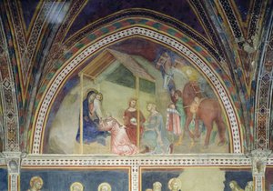 The Adoration of the Magi, from a Series of Scenes of the New Testament by Barna da Siena