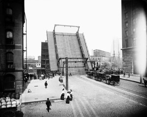 State Street Bridge, Chicago, Illinois, USA, c.1905 by Barnes and Crosby