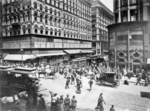 State and Madison Streets, Chicago, Illinois, USA, c.1905