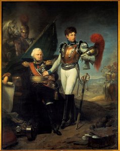 Portrait of Jean Lariboisiere (1759-1812) and His Son Honore at the Battle of the Moskova