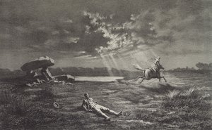 The Follet dEpnell, illustration for Legendes Rustiques by George Sand (1804-76) 1858 by Maurice Sand