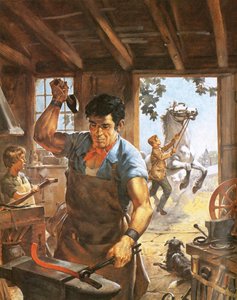 Blacksmith at work