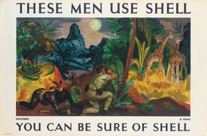 Advertising poster for Shell