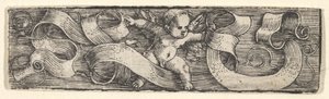 Boy Stepping to the Right over Banderoles by Barthel Beham