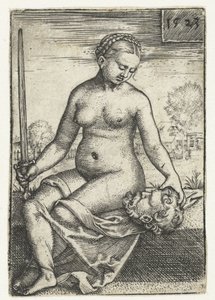 Judith with the Head of Holofernes and Sword by Barthel Beham