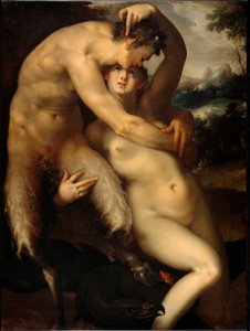 Jupiter and Antiope by Bartholomaeus Spranger