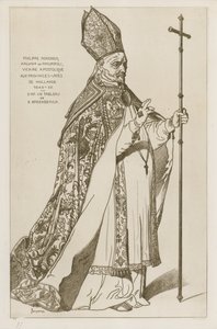 Philippe Rovenius, Archeveque de Philipopoli, vicair apostolique, aux provinces-unies de Hollande, 1648-55. After a painting by B Breenbergh by Bartholomeus Breenbergh