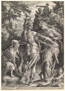 Minerva and Mercury Arming Perseus, 1604 by Bartholomeus Spranger