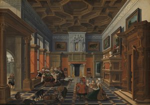 Interior with a Company by Bartholomeus van Bassen
