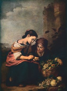 Fruit-Sellers Counting Their Money