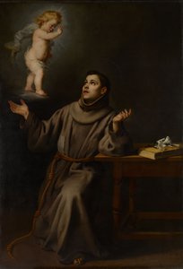 The Vision of St Anthony of Padua, 1652 by Bartolomé Esteban Murillo