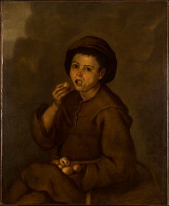 Boy Eating Peaches by Bartolomé Esteban Murillo