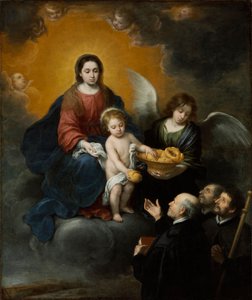 The Infant Christ Distributing Bread to the Pilgrims by Bartolomé Esteban Murillo