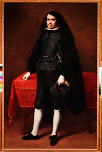 Portrait of a Gentleman with Long Hair and Strawberry Collar by Bartolomé Esteban Murillo