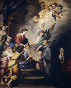 The Apparition of the Virgin to Saint Ildephonsus, c.1655 by Bartolomé Esteban Murillo