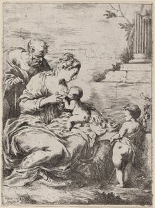 The Holy Family with Saint John