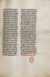 Missale: Fol. 122: contains music for Hely Hely Lama etc. within St. Mattion Passion