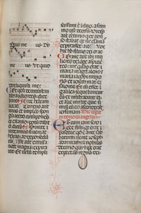 Missale: Fol. 129: contains music for Hely Hely Lama etc. within St. Mattion Passion by Bartolomeo Caporali