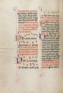 Missale: Fol. 190v: Music for Various Prayers, 1469