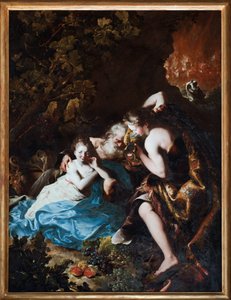 Lot and his daughters. Painting by Bartolomeo Guidobono 1694-1696 Musei di Strada Nuova Genes