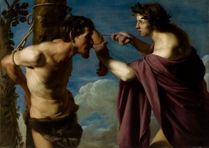 Apollo and Marsyas by Bartolomeo Manfredi