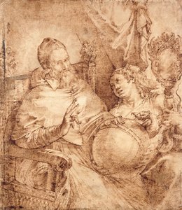Portrait of Pope Gregory XIII, Three-Quarter Length, Seated in an Armchair