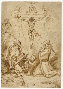 Saints Jerome and Francis of Assisi Adoring the Trinity