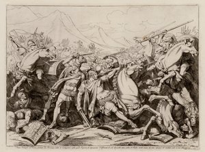 Battle of Ticinus, 218 BC by Bartolomeo Pinelli