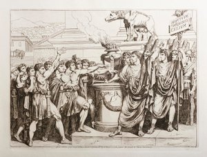 Brutus and Collatinus Swear to Expel the Tarquins by Bartolomeo Pinelli