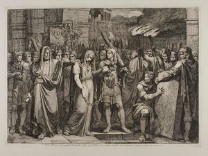 Floronia About to Enter Her Tomb by Bartolomeo Pinelli