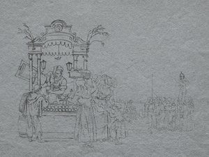 Fruit Vendor by Bartolomeo Pinelli
