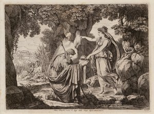 Numa Pompilius with the nymph Egeria
