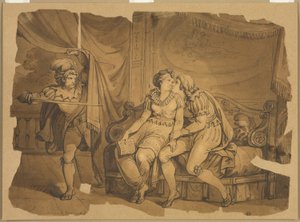 Paolo and Francesca by Bartolomeo Pinelli