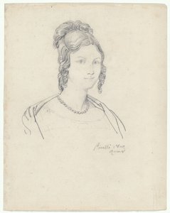 Portrait of a Young Woman, possibly Princess Barbara Massimo by Bartolomeo Pinelli