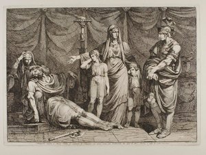 Tanaquilla Shows the Dead Body of Tarquinio for Servius Tullius